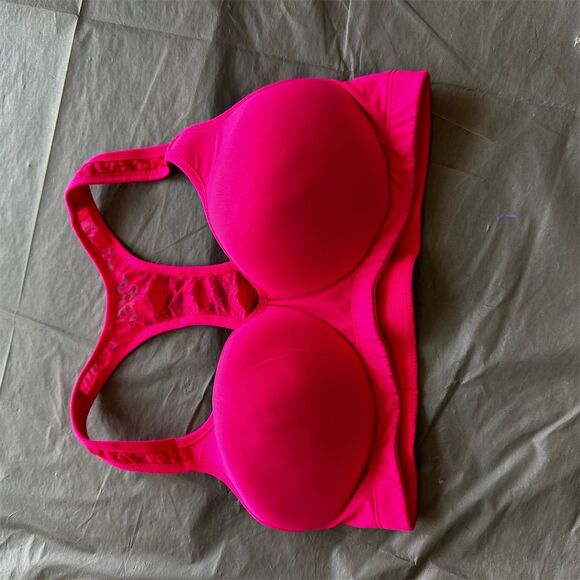 Victoria's Secret Women's Pink Lace Sports Bra Size M High Support - Picture 4 of 6